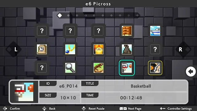 DLC "Picross e6" screenshot 1