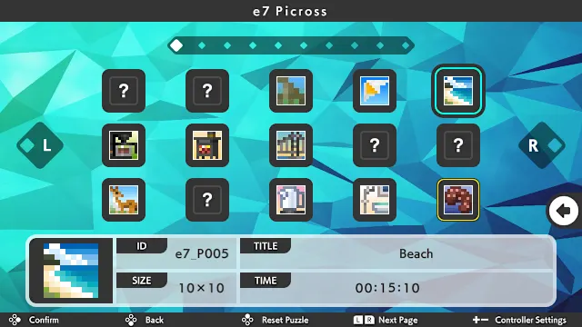 DLC "Picross e7" screenshot 1