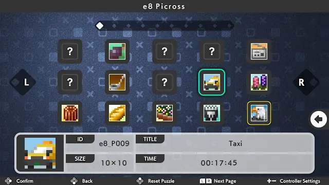 DLC "Picross e8" screenshot 1