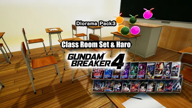 GUNDAM BREAKER 4 - Diorama Pack 3 - Class Room Set & Haro