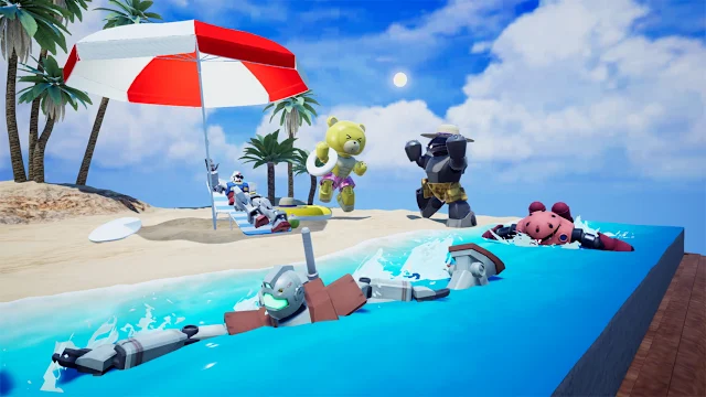 GUNDAM BREAKER 4 - Diorama Pack 4 - Beach Set & Effect screenshot 0