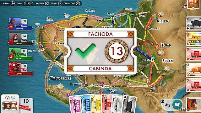 Ticket to Ride®: Heart of Africa Expansion screenshot 4