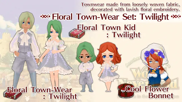 Floral Town-Wear Set: Twilight