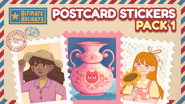 Postcard Stickers Pack 1