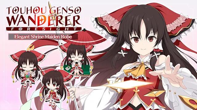 "Reimu Hakurei" Elegant Shrine Maiden Robe