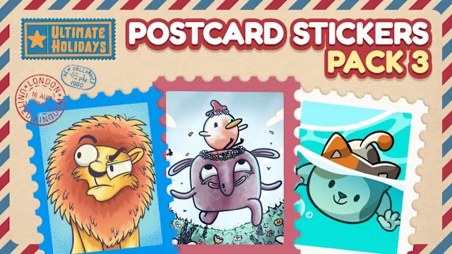 Postcard Stickers Pack 3