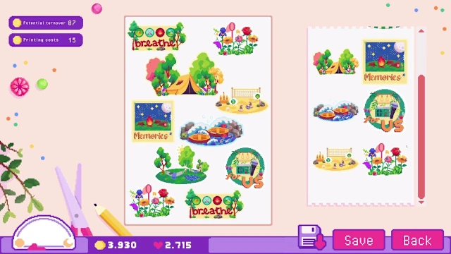 Sticky Business: Camp Zinnias screenshot 1