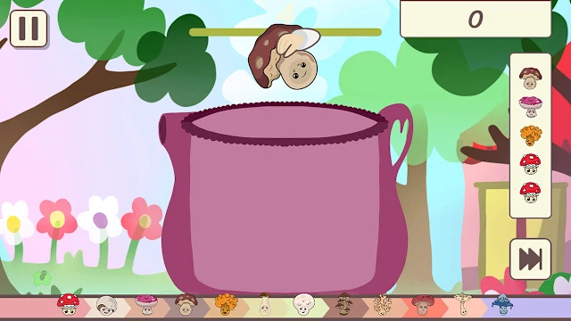 Sweet Home Drawing - Background - Land of Mushrooms screenshot 1