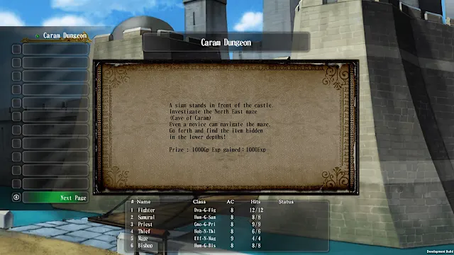 Wizardry: The Five Ordeals - Scenario "Prisoners of the Battles" screenshot 1