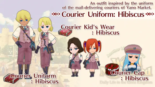 Courier Uniform: Hibiscus