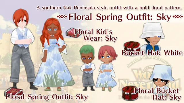Floral Spring Outfit: Sky