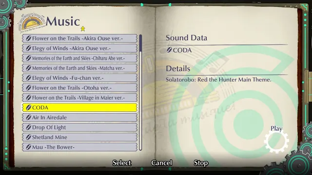 Fuga: Melodies of Steel 3 - Solatorobo: Red the Hunter Sound Pack screenshot 1