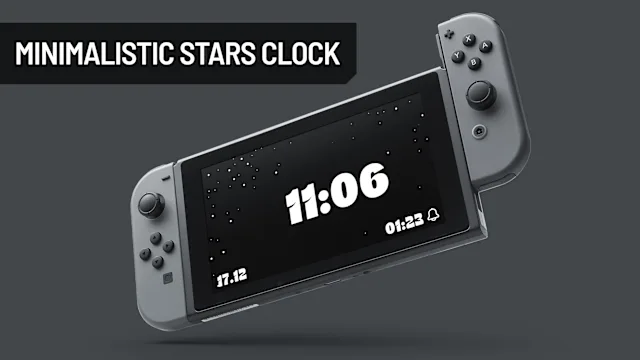 Minimalistic Stars Clock