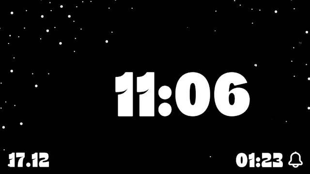 Minimalistic Stars Clock screenshot 0