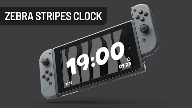 Zebra Stripes Clock