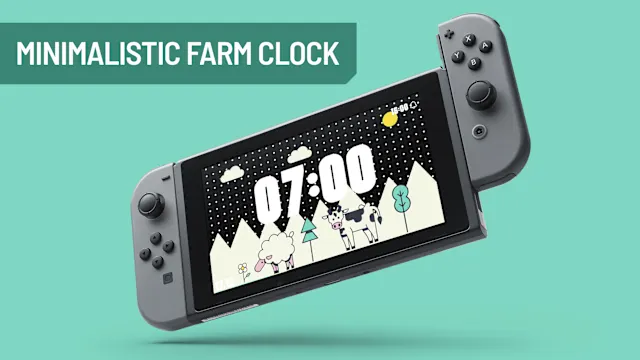 Minimalistic Farm Clock