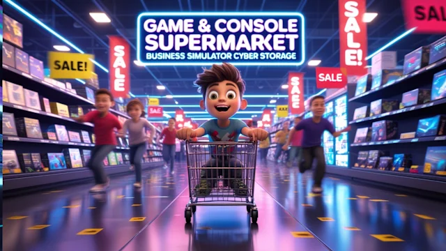Game & Console Supermarket: Business Simulator Cyber Storage