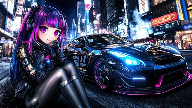Anime Girls: JDM Car Passion Puzzle Gearheads and Glamour screenshot 0
