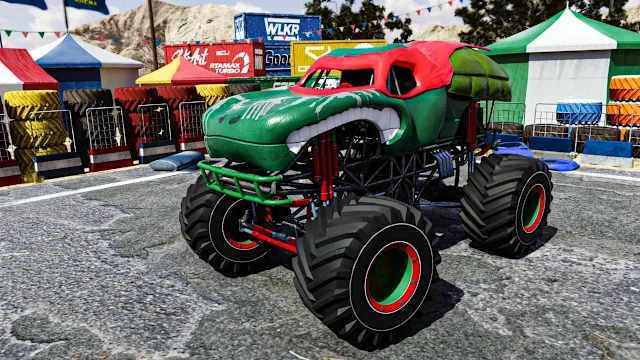 Truckzilla - Monster Truck Mega Ramp: Skybox Upgrade screenshot 2