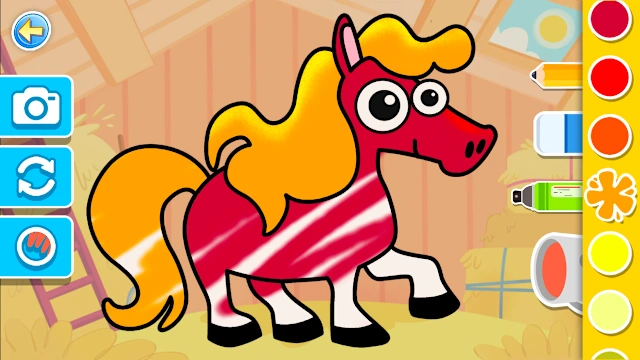 Farm Animals Coloring Games for Kids Fun Drawing Play 2+ years screenshot 3