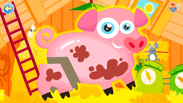Farm Animals Coloring Games for Kids Fun Drawing Play 2+ years screenshot 0