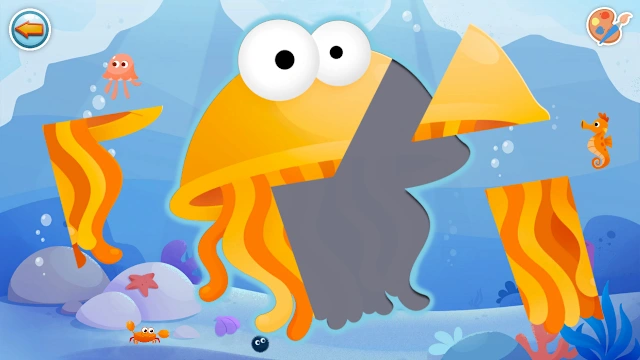 Sea Animals Puzzle Games for Toddlers Baby Matching & Learning screenshot 4