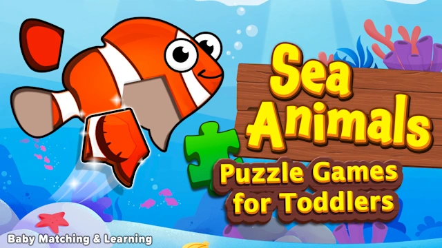 Sea Animals Puzzle Games for Toddlers Baby Matching & Learning