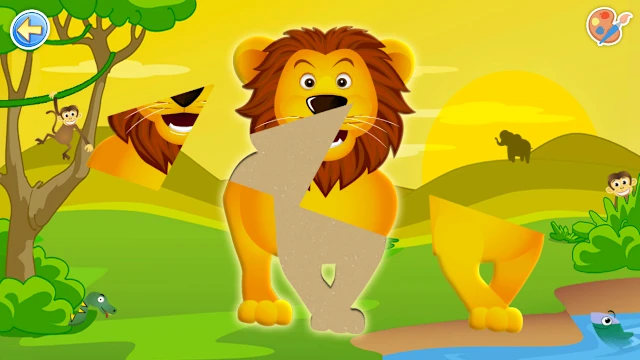 Savanna Animals Painting for Kids Coloring Fun Games 3+ 4+ screenshot 0