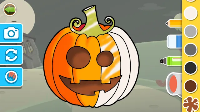 Halloween Puzzle & Coloring Fun Games for Toddlers & Kids 3+ screenshot 1