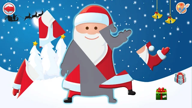 Christmas Coloring Santa Claus Drawings & Fun Games for kids 2+ screenshot 0