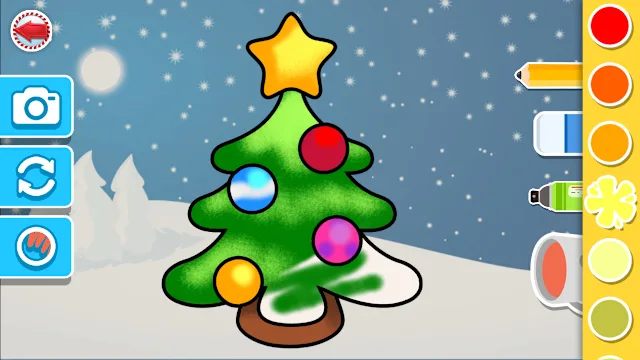 Christmas Coloring Santa Claus Drawings & Fun Games for kids 2+ screenshot 1