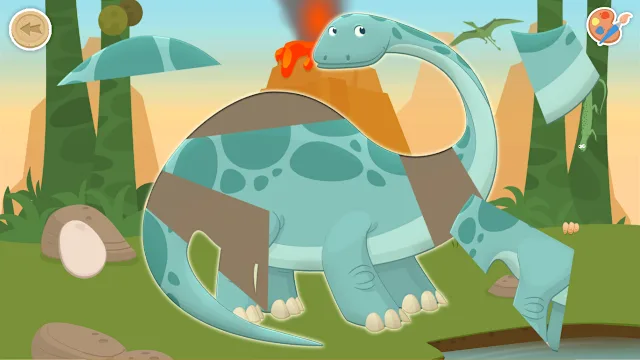 Dinosaurs Puzzle Games for Kids Fun Educational Learning Toddler screenshot 4