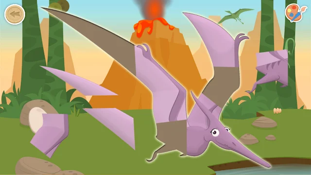 Dinosaurs Puzzle Games for Kids Fun Educational Learning Toddler screenshot 2