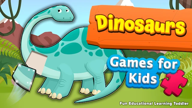 Dinosaurs Puzzle Games for Kids Fun Educational Learning Toddler