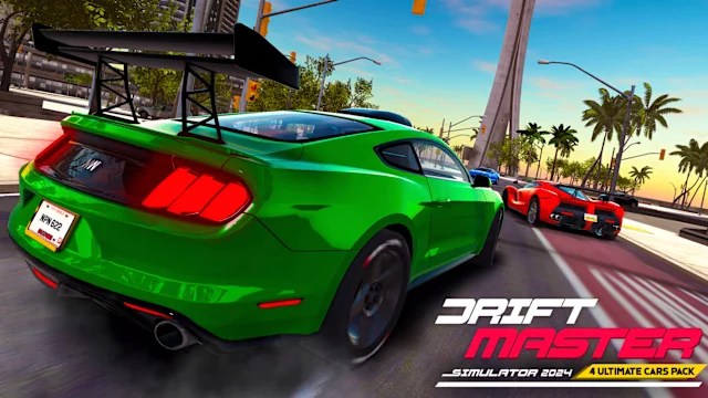 Drift Master Simulator 2024 - 4 Ultimate Cars Pack