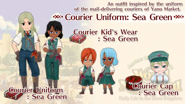 Courier Uniform: Sea Green