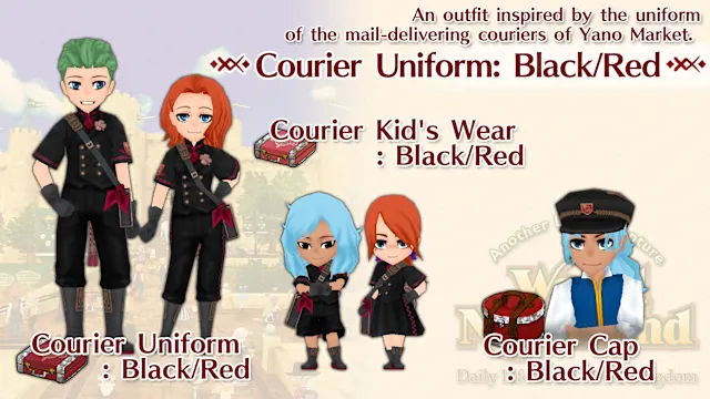 Courier Uniform: Black/Red