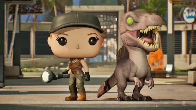 Funko Fusion - Jurassic World Rebirth Pack 1 -Zora Bennett and Spinosaurus screenshot 0