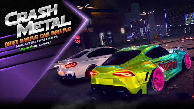CrashMetal - Drift Racing Car Driving Simulator: Legendary Skyline R32