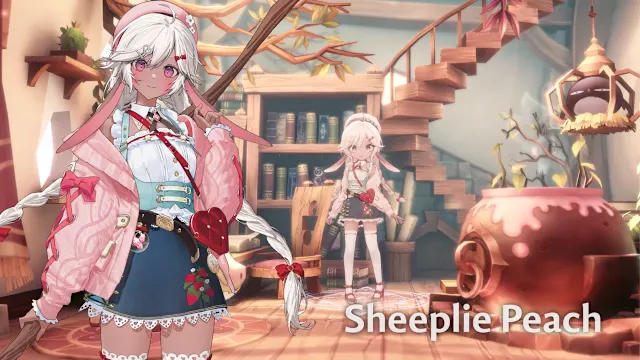 WitchSpring R Costume - Fluffy Peach Set screenshot 1