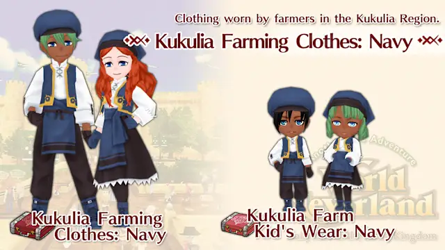 Kukulia Farming Clothes: Navy