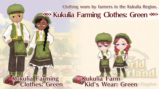 Kukulia Farming Clothes: Green