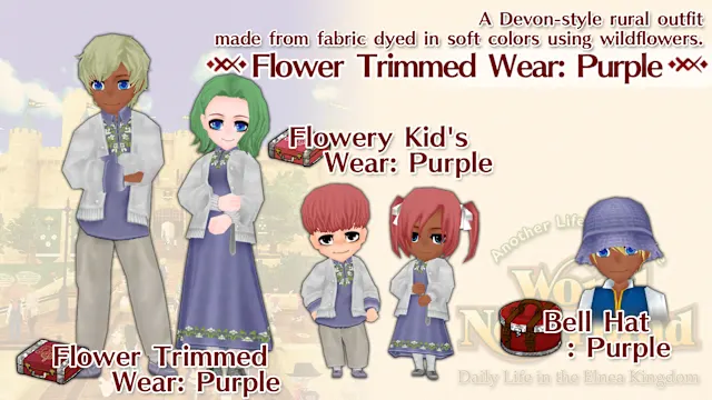 Flower Trimmed Wear: Purple