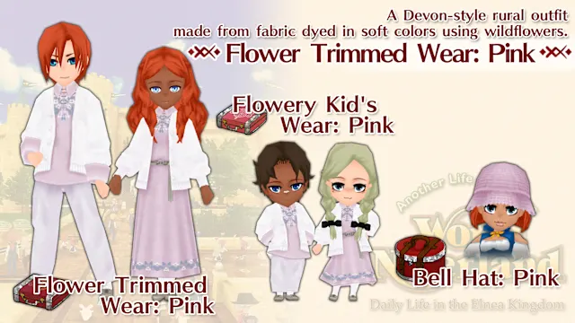 Flower Trimmed Wear: Pink