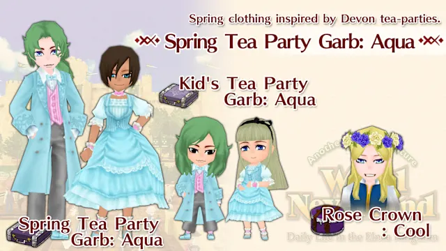 Spring Tea Party Garb: Aqua