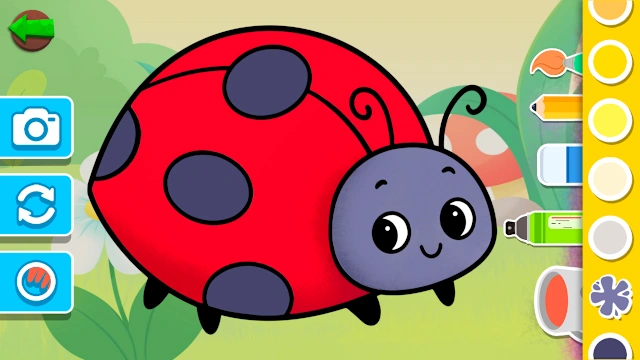 Bugs Coloring Book & Puzzles: Creative Games for Kids 3+ screenshot 1