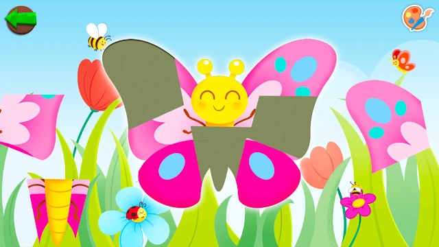 Bugs Coloring Book & Puzzles: Creative Games for Kids 3+ screenshot 2