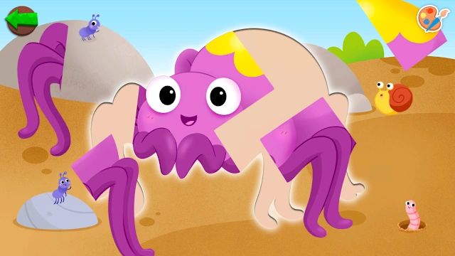 Bugs Coloring Book & Puzzles: Creative Games for Kids 3+ screenshot 4