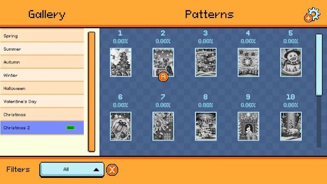 Pixel Cross Stitch Color by Number Seasons Collection - Christmas 2 screenshot 3