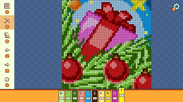Pixel Cross Stitch Color by Number Seasons Collection - Christmas 2 screenshot 0